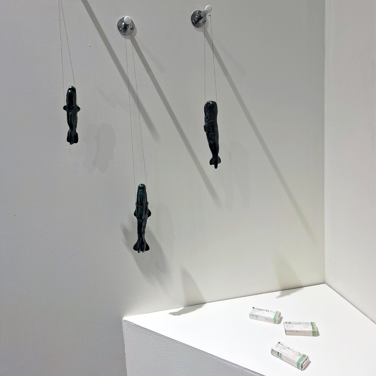 Sperm Whale Submarines »Kaskelottubåtar« – Hanging Ceramic Sculptures