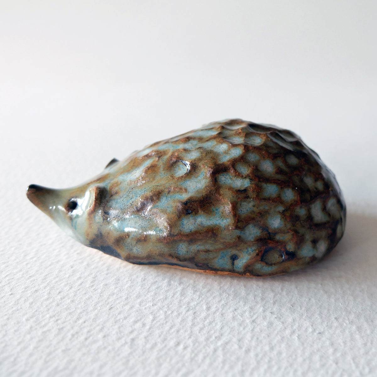 The Long-Nosed Knobby Hedgehog (#32) – Handcrafted Ceramic Figurine