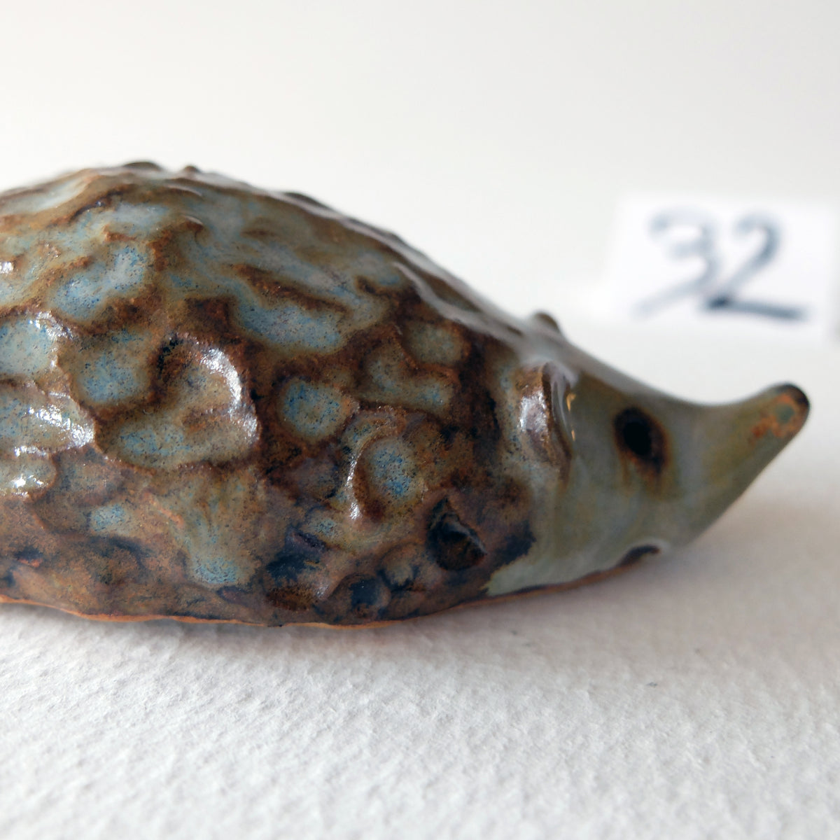 The Long-Nosed Knobby Hedgehog (#32) – Handcrafted Ceramic Figurine