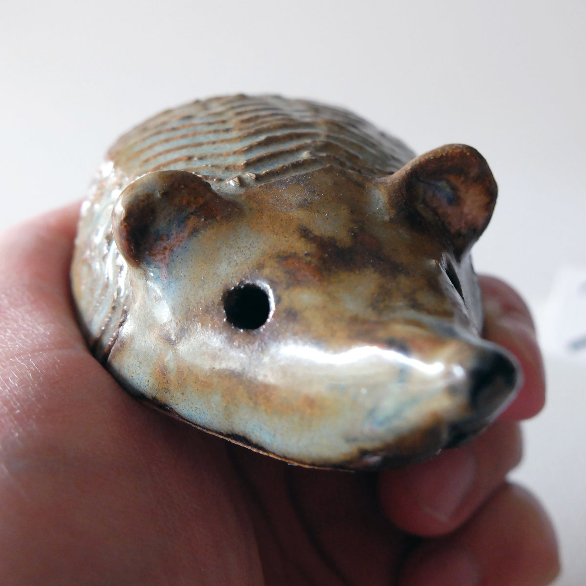 The Zigzag Hedgehog (#36) – Handcrafted Ceramic Figurine