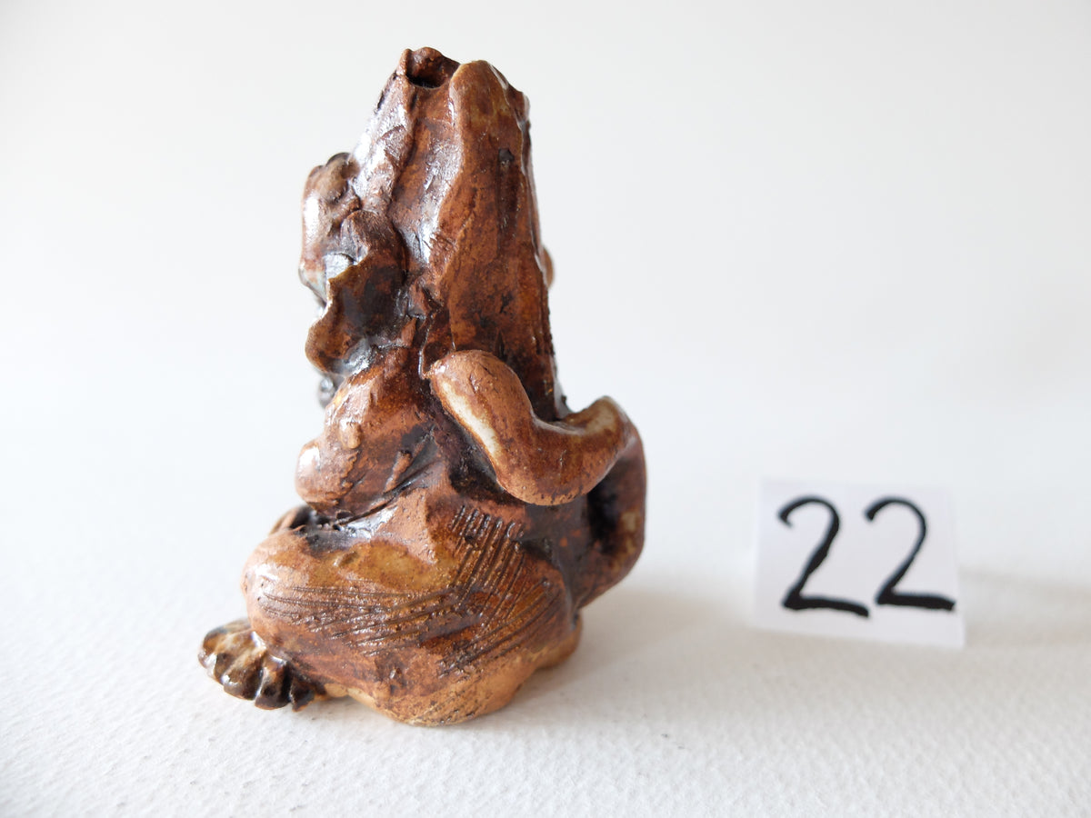 The Pensive Mandrill (#22) – Handcrafted Ceramic Animal Figurine