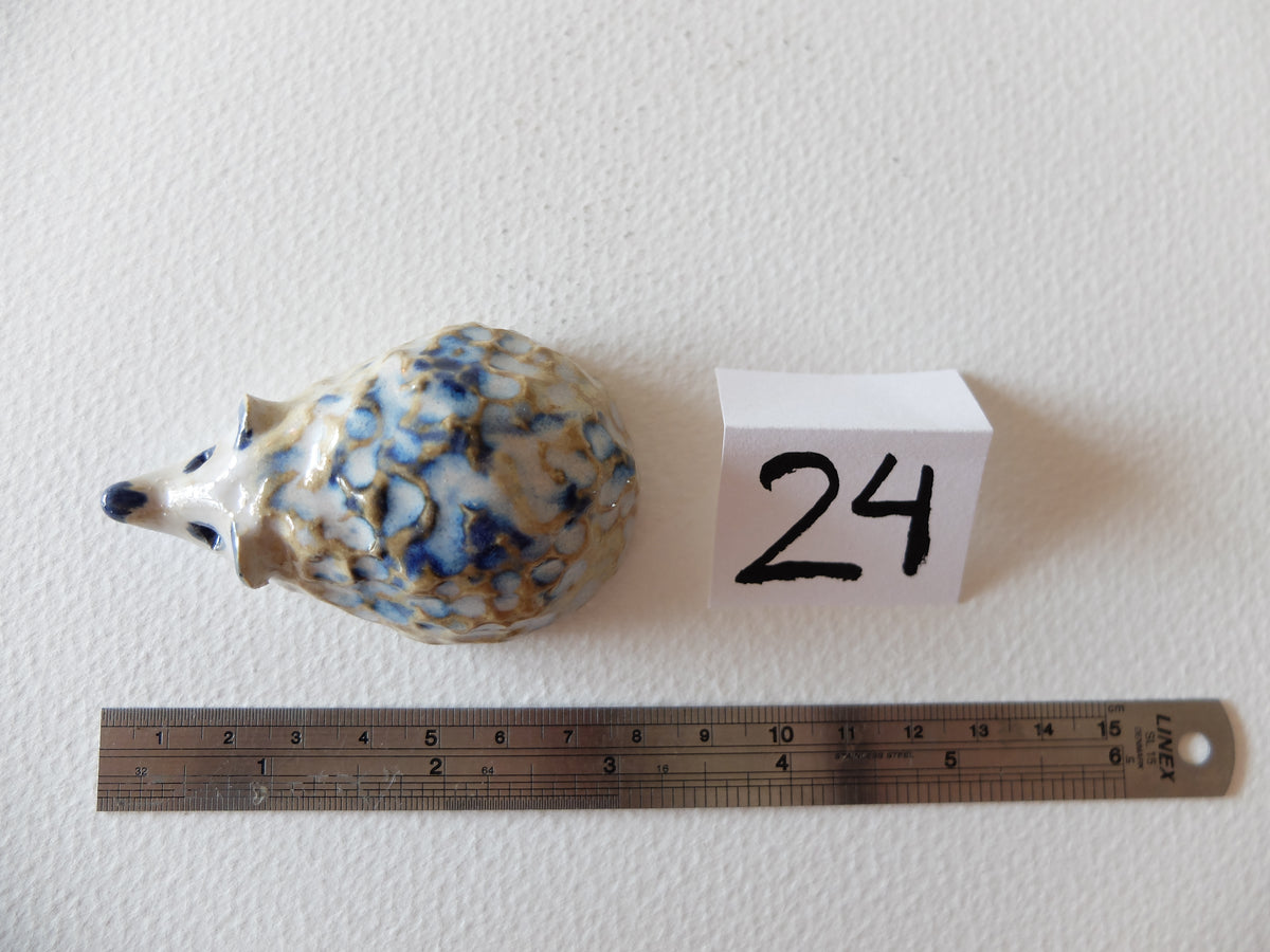 The Frosty Little Hedgehog (#24) – Handcrafted Ceramic Figurine