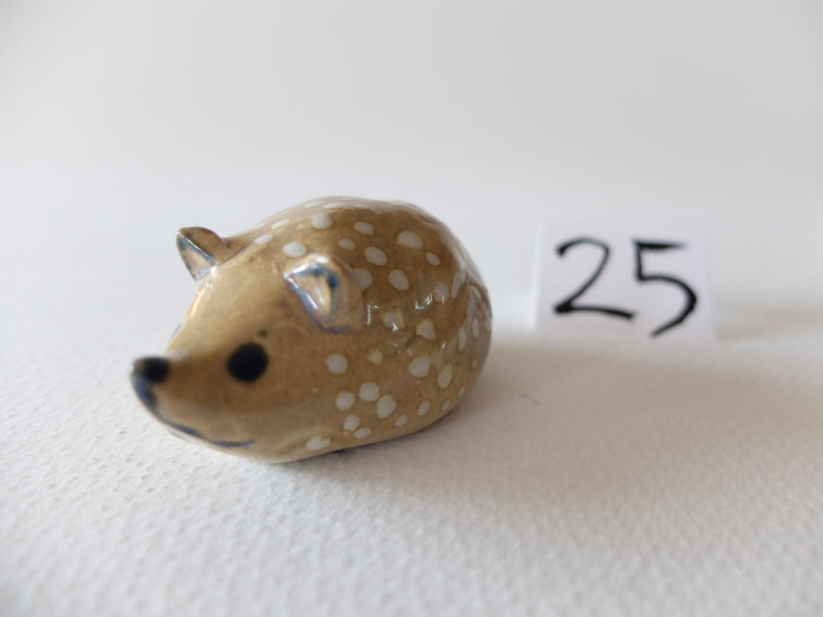 The Polka Dotted Hedgehog (#25) – Handcrafted Ceramic Figurine