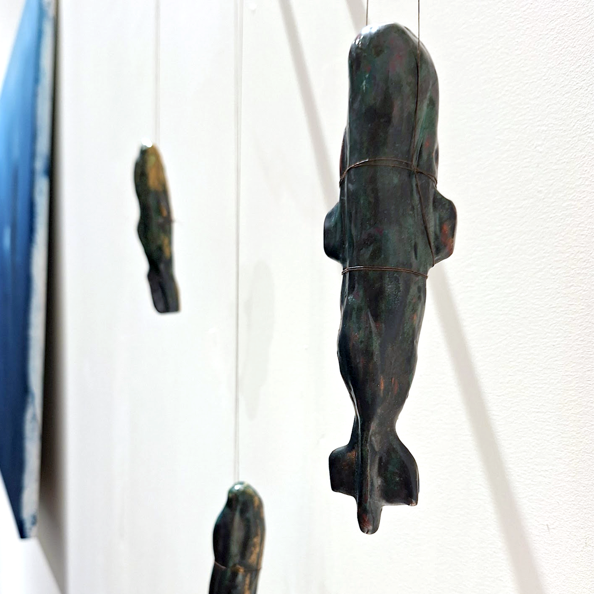 Sperm Whale Submarines »Kaskelottubåtar« – Hanging Ceramic Sculptures