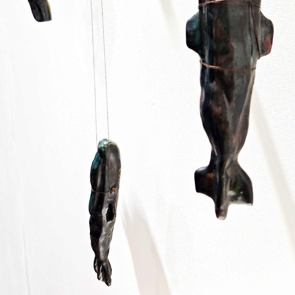 Sperm Whale Submarines »Kaskelottubåtar« – Hanging Ceramic Sculptures