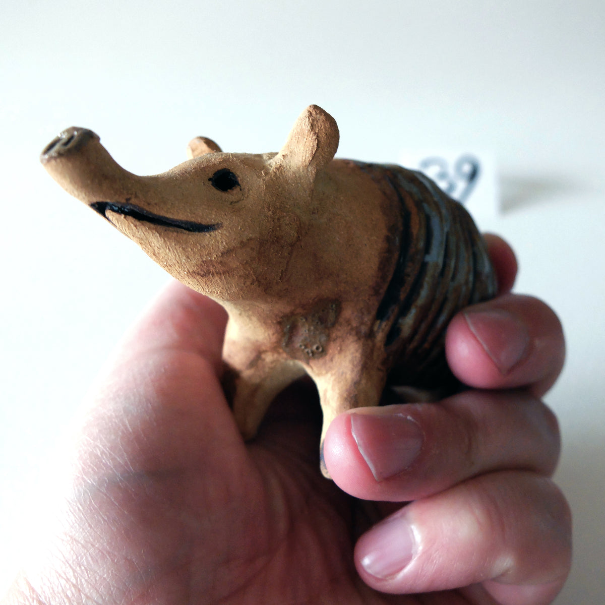 The Armadillo (#39) – Handcrafted Ceramic Figurine