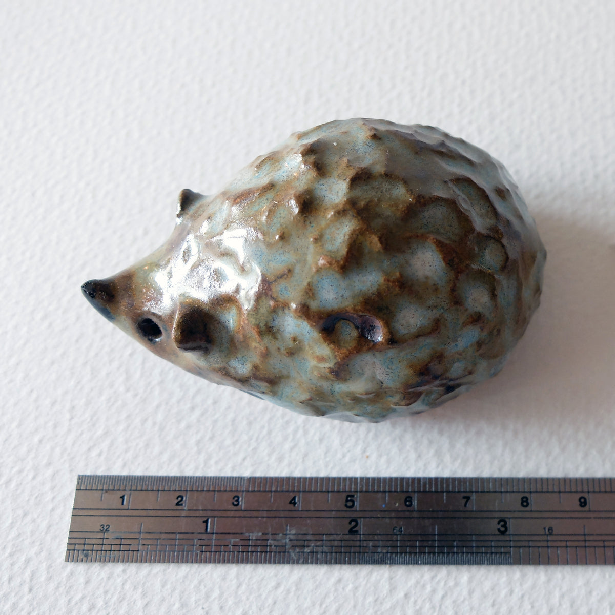 The Iridescent Knobby Hedgehog (#35) – Handcrafted Ceramic Figurine