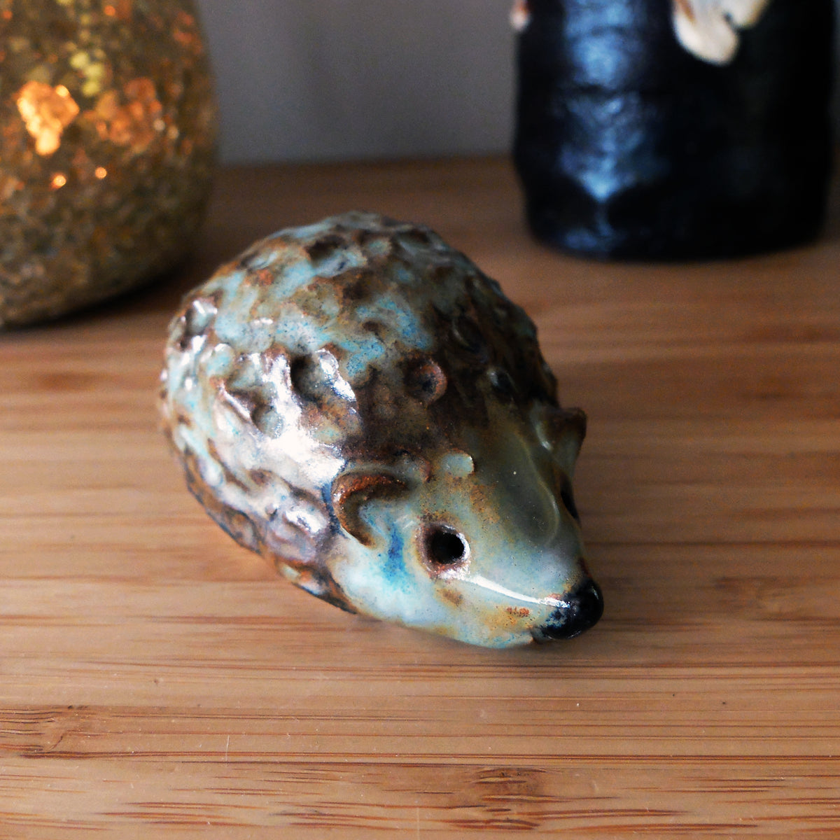 The Petite Knobby Hedgehog (#33) – Handcrafted Ceramic Figurine