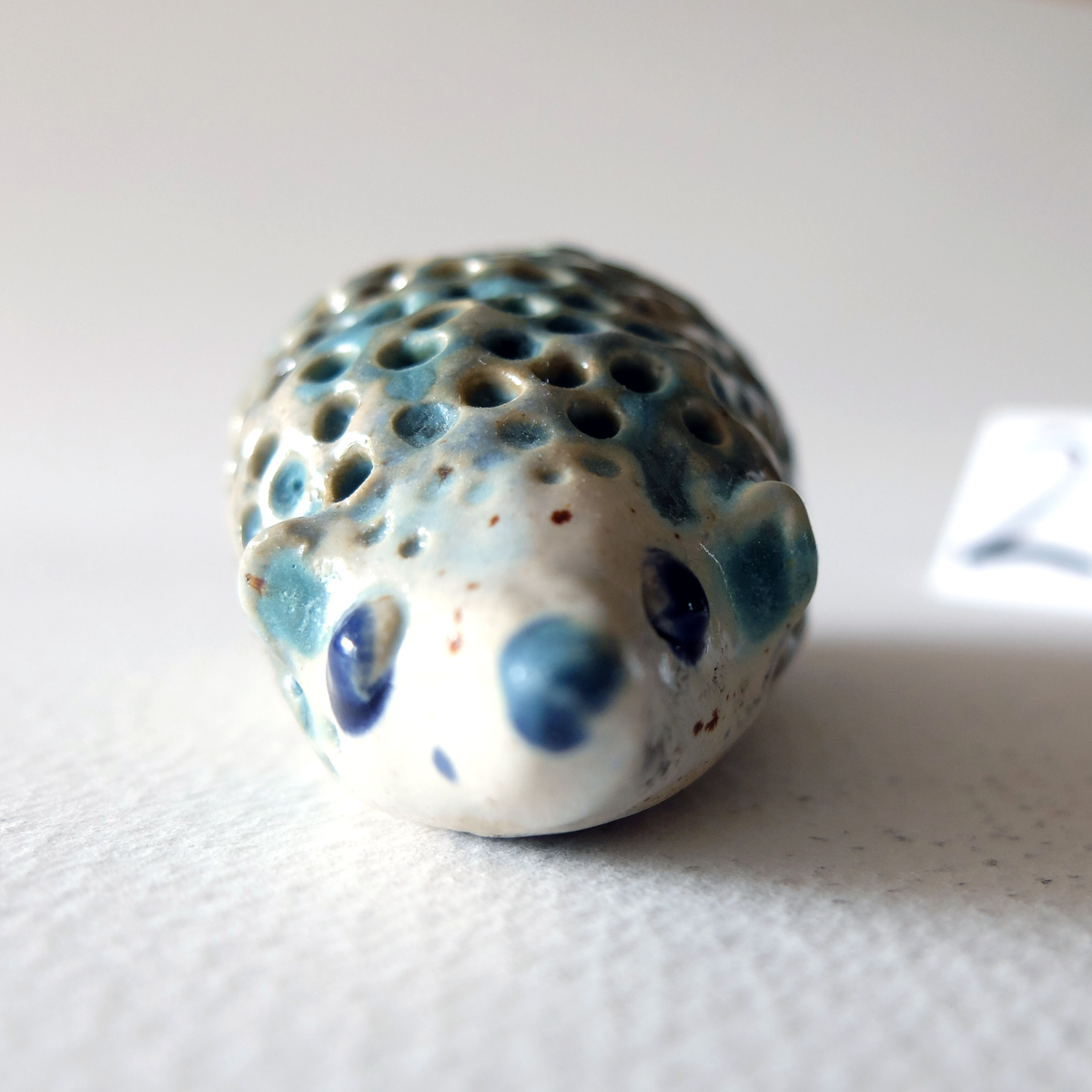 The Sponge Hedgehog (#27) – Handcrafted Ceramic Figurine