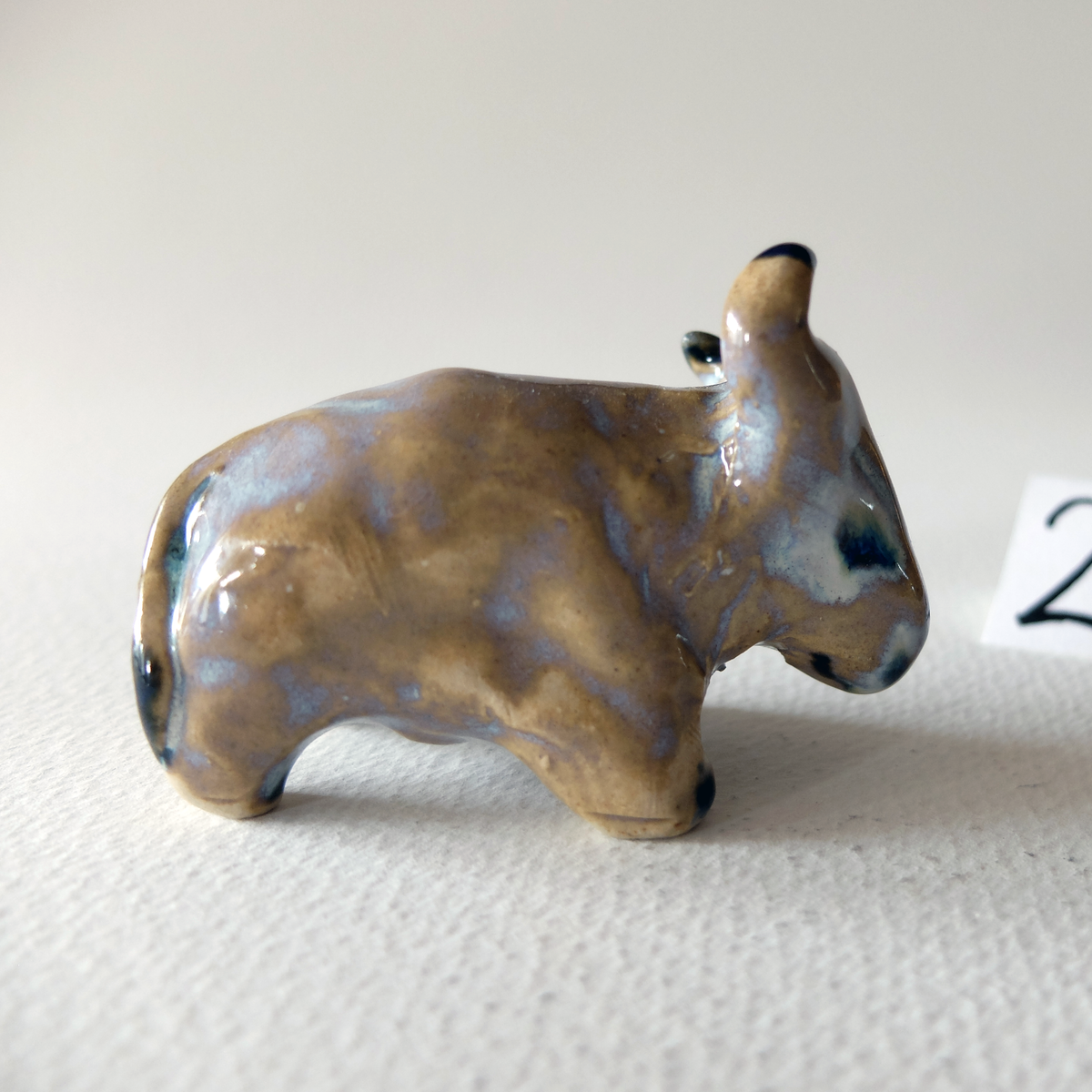 The Water Buffalo (#28) – Handcrafted Ceramic Animal Figurine