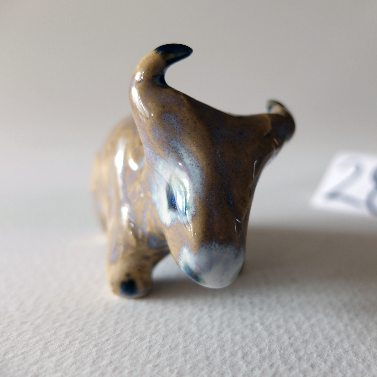 The Water Buffalo (#28) – Handcrafted Ceramic Animal Figurine