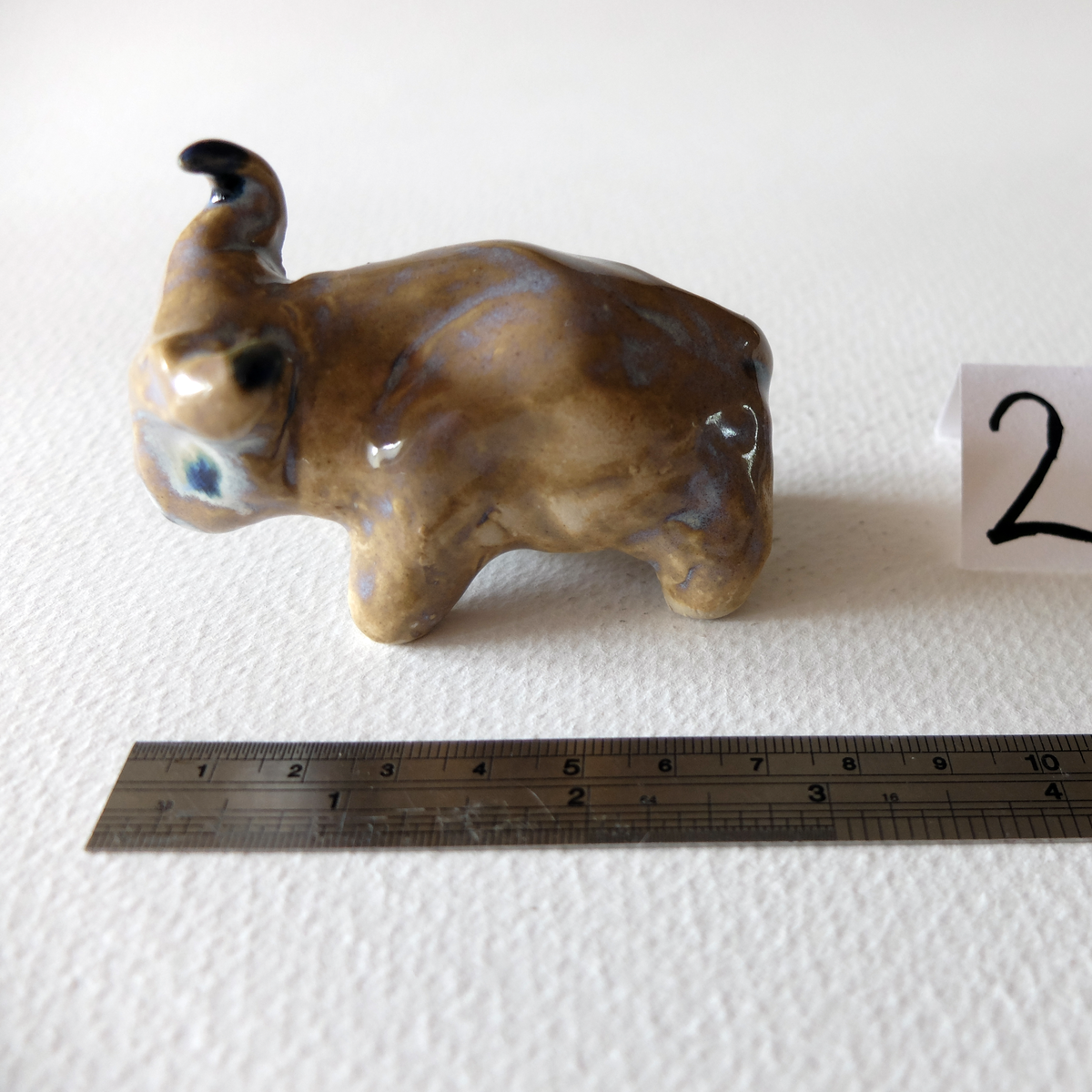 The Water Buffalo (#28) – Handcrafted Ceramic Animal Figurine