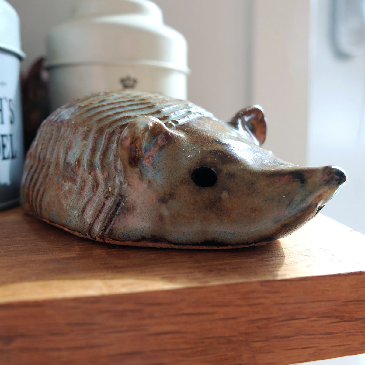 The Zigzag Hedgehog (#36) – Handcrafted Ceramic Figurine